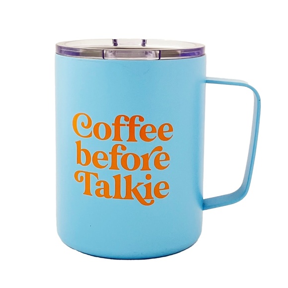 Coffee before Talkie 12oz BPA-Free Double Walled Stainless Steel by OCS Designs - Picture 1 of 9